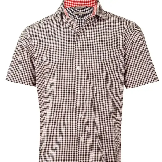 Picture of Winning Spirit, Mens Gingham Check S/S Shirt